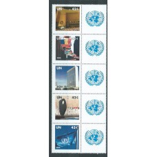 Naciones Unidas - Nueva York Correo 2008 Yvert 1069/73 ** Mnh