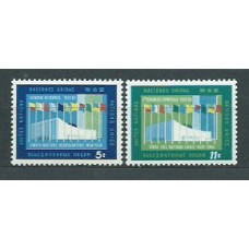 Naciones Unidas - Nueva York Correo 1963 Yvert 115/6 ** Mnh