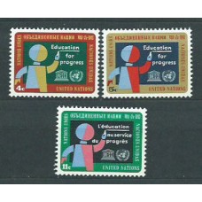 Naciones Unidas - Nueva York Correo 1964 Yvert 130/2 ** Mnh Unesco