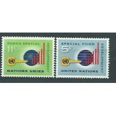 Naciones Unidas - Nueva York Correo 1965 Yvert 133/4 ** Mnh