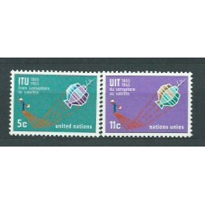 Naciones Unidas - Nueva York Correo 1965 Yvert 137/8 ** Mnh