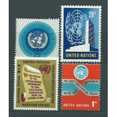 Naciones Unidas - Nueva York Correo 1965 Yvert 141/4 ** Mnh