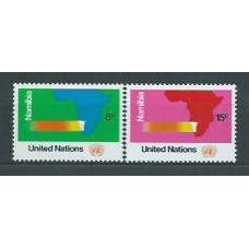 Naciones Unidas - Nueva York Correo 1973 Yvert 233/4 ** Mnh