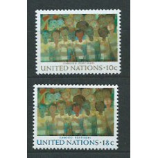 Naciones Unidas - Nueva York Correo 1974 Yvert 240/1 ** Mnh Arte