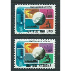 Naciones Unidas - Nueva York Correo 1975 Yvert 249/50 ** Mnh