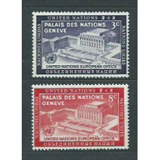 Naciones Unidas - Nueva York Correo 1954 Yvert 25/6 ** Mnh