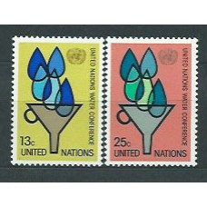 Naciones Unidas - Nueva York Correo 1977 Yvert 275/6 ** Mnh