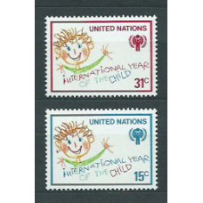 Naciones Unidas - Nueva York Correo 1979 Yvert 302/3 ** Mnh