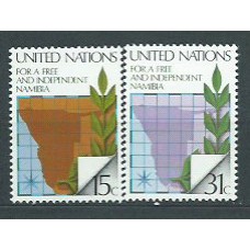 Naciones Unidas - Nueva York Correo 1979 Yvert 304/5 ** Mnh