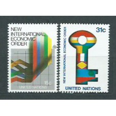 Naciones Unidas - Nueva York Correo 1980 Yvert 308/9 ** Mnh