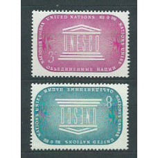 Naciones Unidas - Nueva York Correo 1955 Yvert 33/4 ** Mnh