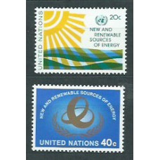 Naciones Unidas - Nueva York Correo 1981 Yvert 339/40 ** Mnh