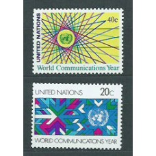 Naciones Unidas - Nueva York Correo 1982 Yvert 383/4 ** Mnh