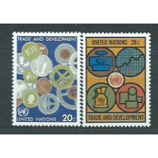 Naciones Unidas - Nueva York Correo 1983 Yvert 388/9 ** Mnh