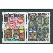 Naciones Unidas - Nueva York Correo 1983 Yvert 406/7 **  Mnh