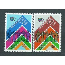 Naciones Unidas - Nueva York Correo 1984 Yvert 432/3 ** Mnh