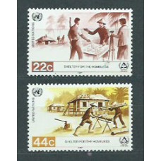 Naciones Unidas - Nueva York Correo 1987 Yvert 488/9 ** Mnh