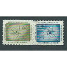 Naciones Unidas - Nueva York Correo 1957 Yvert 54/5 ** Mnh