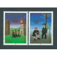 Naciones Unidas - Nueva York Correo 1990 Yvert 576/7 ** Mnh