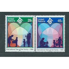 Naciones Unidas - Nueva York Correo 1994 Yvert 649/50 ** Mnh