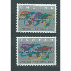 Naciones Unidas - Nueva York Correo 1994 Yvert 665/6 ** Mnh