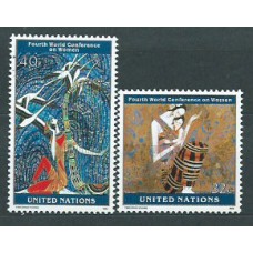 Naciones Unidas - Nueva York Correo 1995 Yvert 678/9 ** Mnh