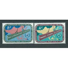 Naciones Unidas - Nueva York Correo 1960 Yvert 76/7 ** Mnh