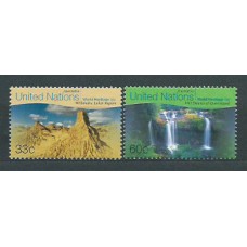 Naciones Unidas - Nueva York Correo 1999 Yvert 793/4 ** Mnh Patrimonio Mundial