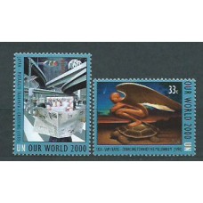 Naciones Unidas - Nueva York Correo 2000 Yvert 819/20 ** Mnh Pintura