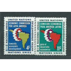 Naciones Unidas - Nueva York Correo 1961 Yvert 89/90 ** Mnh