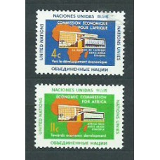 Naciones Unidas - Nueva York Correo 1961 Yvert 91/2 ** Mnh