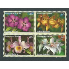 Naciones Unidas - Nueva York Correo 2005 Yvert 953/6 ** Mnh Flora