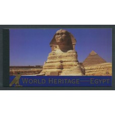 Naciones Unidas - Nueva York Correo 2005 Yvert 968 Carnet ** Mnh Patrimonio Mundial Egipto