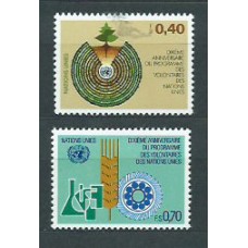 Naciones Unidas - Ginebra Correo 1981 Yvert 101/2 ** Mnh