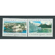 Naciones Unidas - Ginebra Correo 1984 Yvert 122/3 ** Mnh Patrimonio Mundial