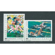 Naciones Unidas - Ginebra Correo 1988 Yvert 169/70 ** Mnh Deportes