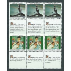 Naciones Unidas - Ginebra Correo 1989 Yvert 180/5 ** Mnh