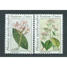 Naciones Unidas - Ginebra Correo 1990 Yvert 190/1 ** Mnh Plantas Medicinales