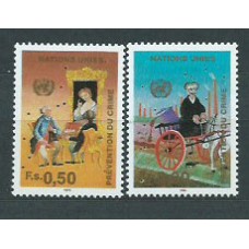 Naciones Unidas - Ginebra Correo 1990 Yvert 194/5 ** Mnh