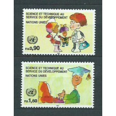 Naciones Unidas - Ginebra Correo 1992 Yvert 233/4 ** Mnh