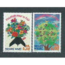 Naciones Unidas - Ginebra Correo 1996 Yvert 319/20 ** Mnh