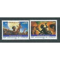 Naciones Unidas - Ginebra Correo 1996 Yvert 321/2 ** Mnh Unicef