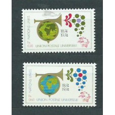 Naciones Unidas - Ginebra Correo 1974 Yvert 39/40 ** Mnh  Upu