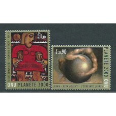 Naciones Unidas - Ginebra Correo 2000 Yvert 405/6 ** Mnh