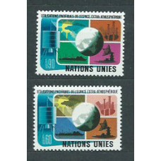 Naciones Unidas - Ginebra Correo 1975 Yvert 46/7 ** Mnh