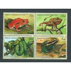 Naciones Unidas - Ginebra Correo 2006 Yvert 548/51 ** Mnh Fauna