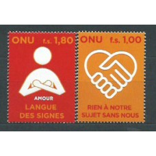 Naciones Unidas - Ginebra Correo 2008 Yvert 610/1 ** Mnh