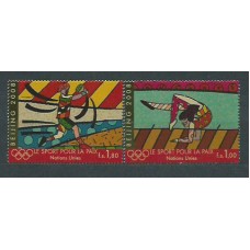 Naciones Unidas - Ginebra Correo 2008 Yvert 612/3 ** Mnh Deportes. Olimpiadas