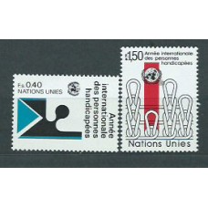 Naciones Unidas - Ginebra Correo 1981 Yvert 97/8 ** Mnh