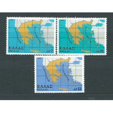 Grecia - Correo 1978 Yvert 1322/4 ** Mnh Mapas